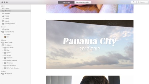 Memories in iCloud Photos
