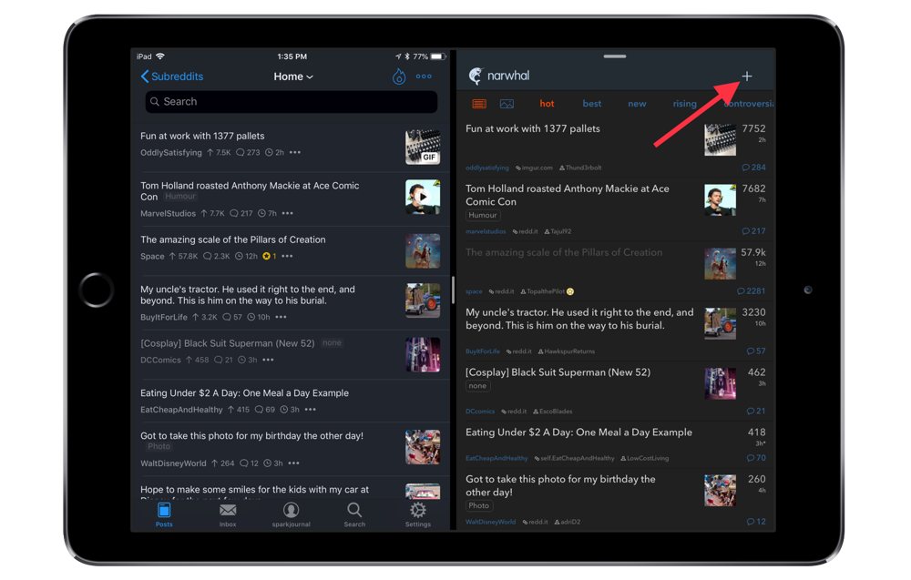 Narwhal Split View bug
