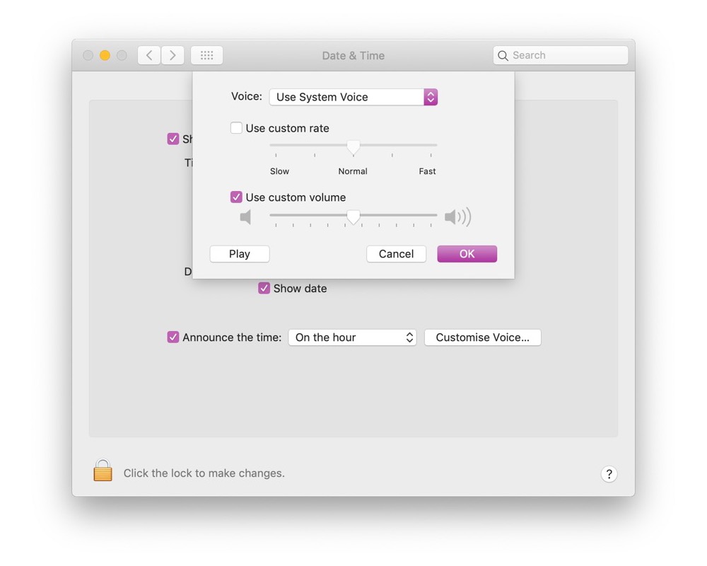 Customize voice