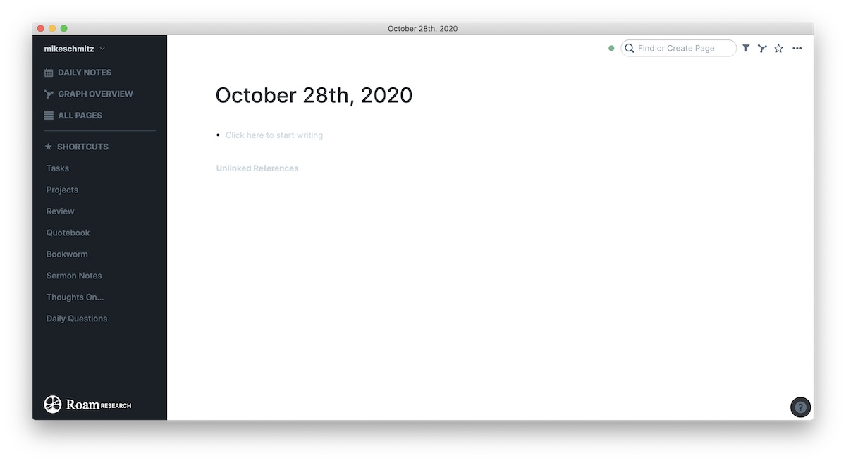 Roam Research Daily Notes